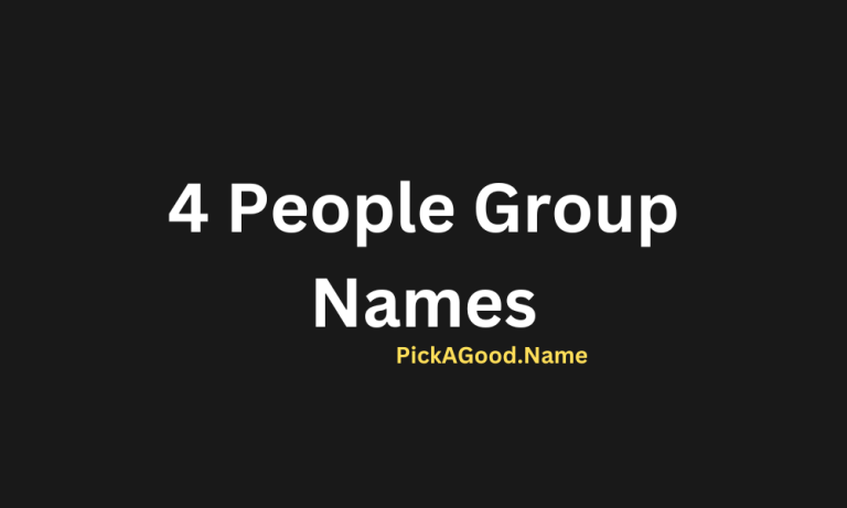 4 People Group Names