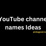 YouTube channel names Ideas