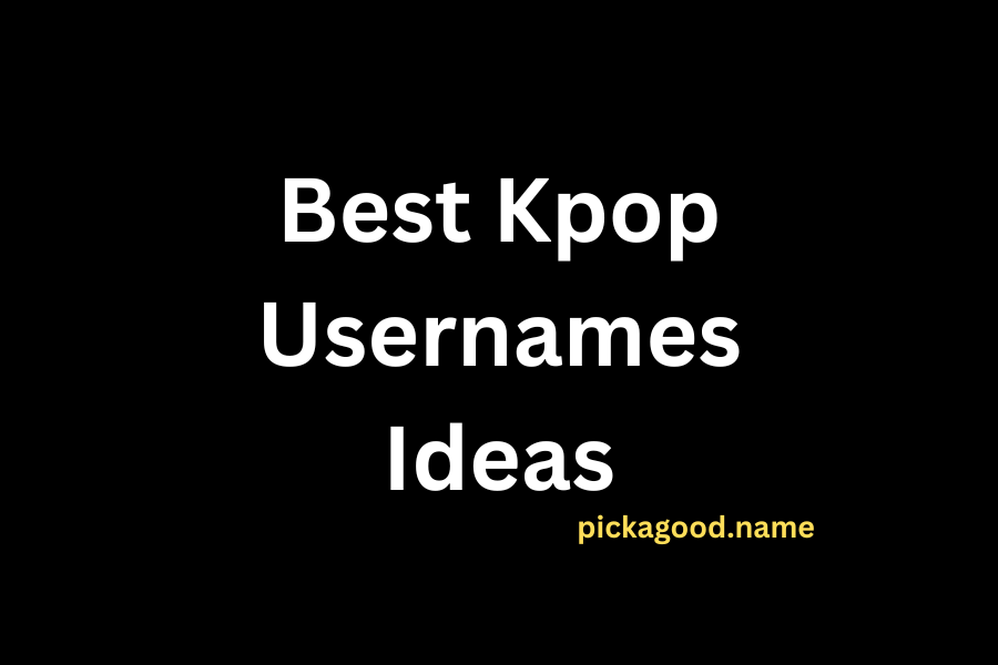 Best Kpop Usernames Ideas