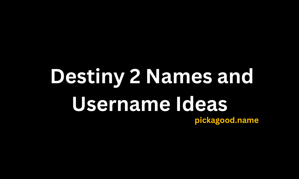 Destiny 2 Names and Username Ideas